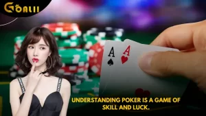 Understanding poker is a game of skill and luck.